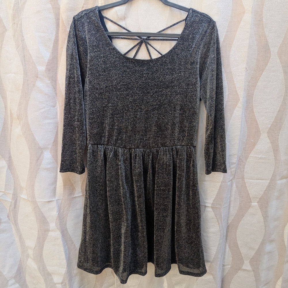 Forever 21 Black Glitter Dress